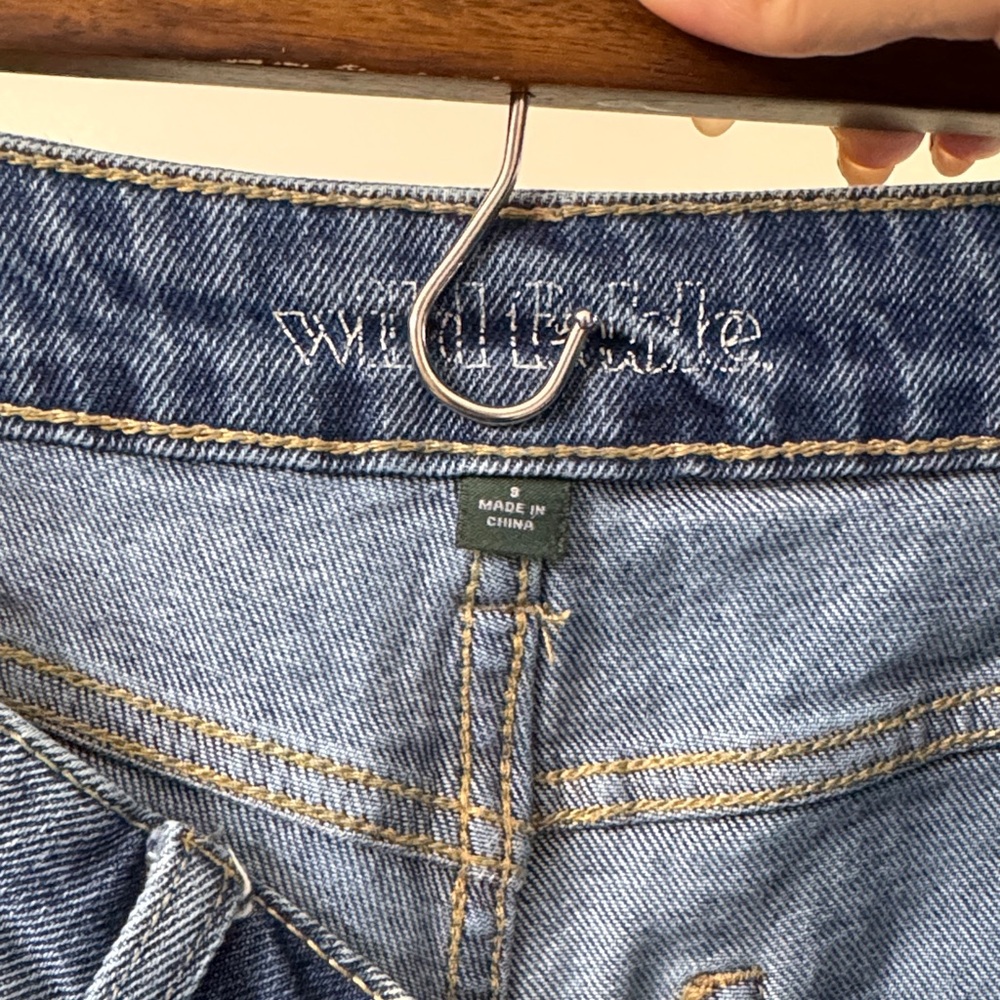 wild fable Distressed High Rise Straight Ankle - Picture 3 of 9